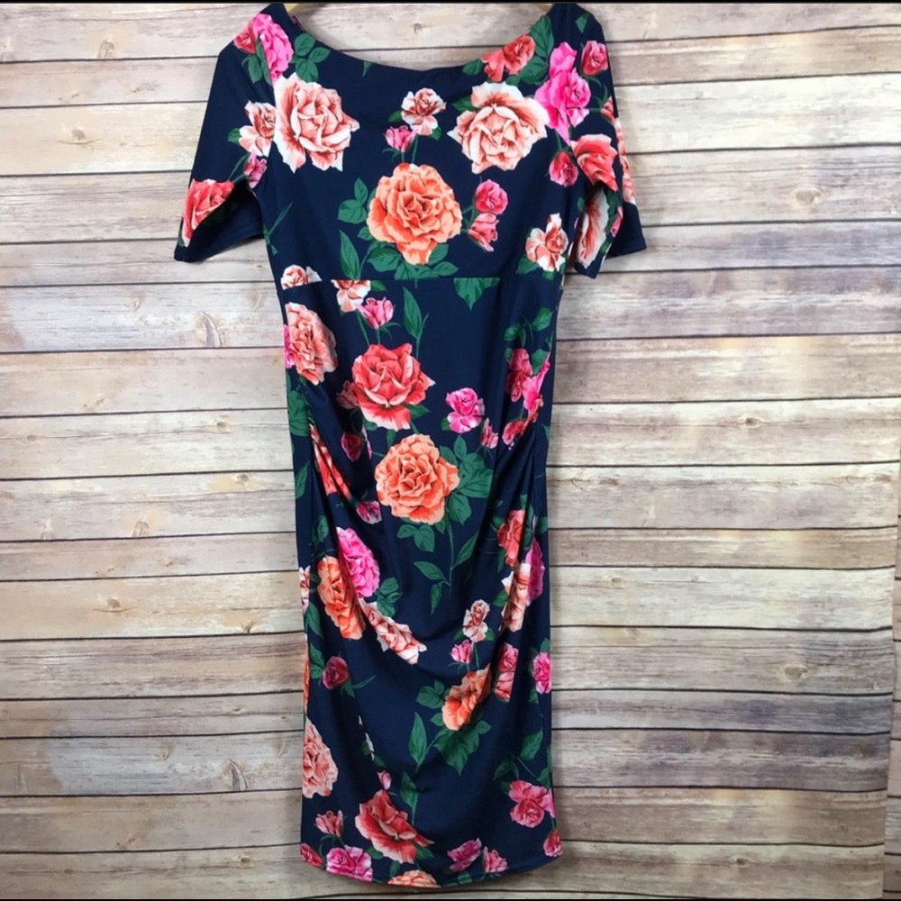 ASOS Design Bardot Maternity Dress Size 6 Floral